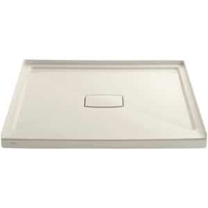Archer 48 in. x 48 in. Single Threshold Shower Base in Biscuit