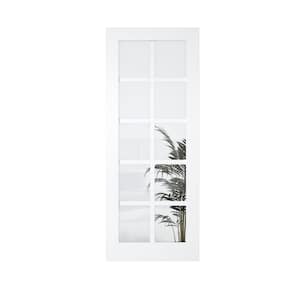 eightdoors 36 in. x 80 in. Clear Glass 15-Lite True Divided White