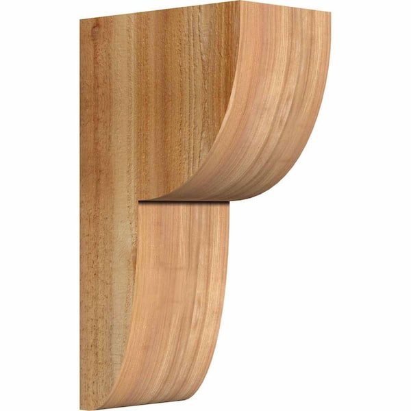 Ekena Millwork 6 in. x 10 in. x 18 in. Western Red Cedar Crestline Rough Sawn Corbel