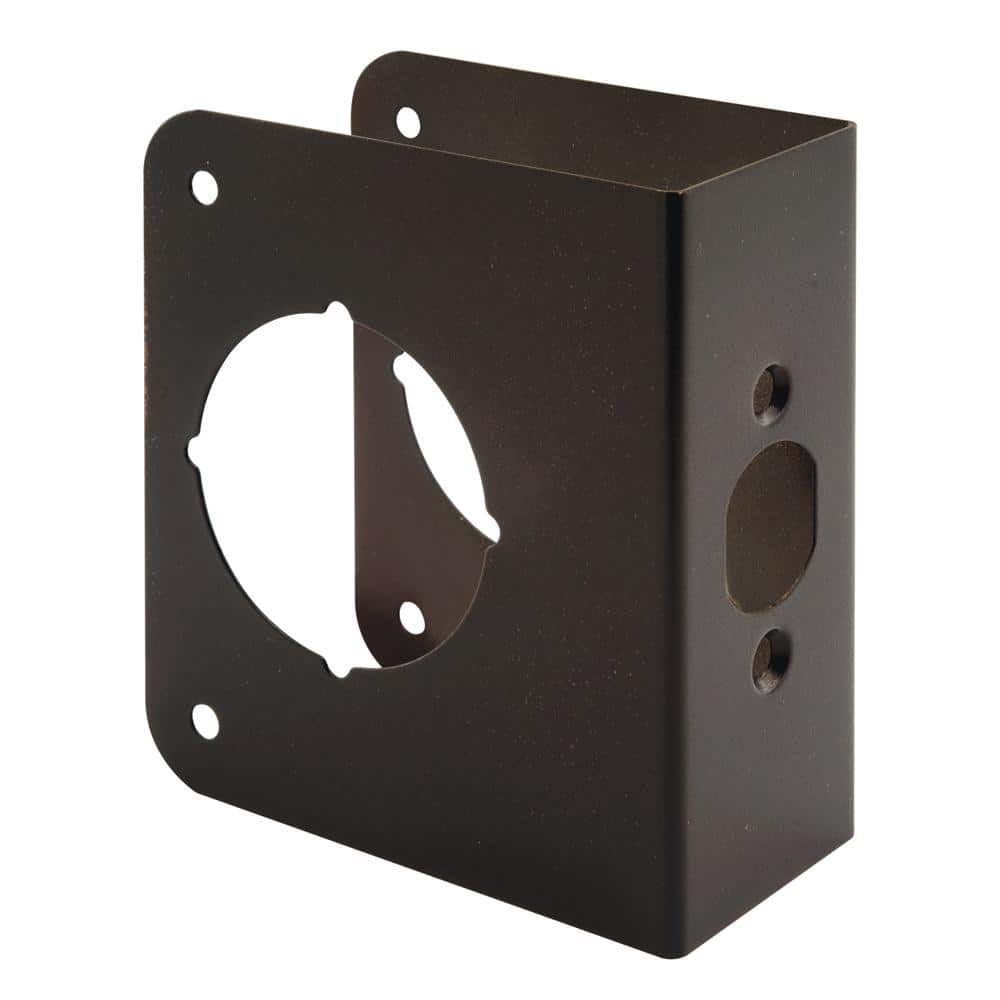 1-3/4 in. x 4-1/2 in. Thick Solid Brass Lock and Door Reinforcer, 2-1/8 in. Single Bore, 2-3/8 in. Backset price history on PriceWatchPro