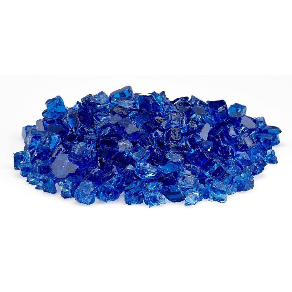 Buy 1/2 in. Cobalt Blue Fire Glass 10 lbs. Bag Online at Lowest Price