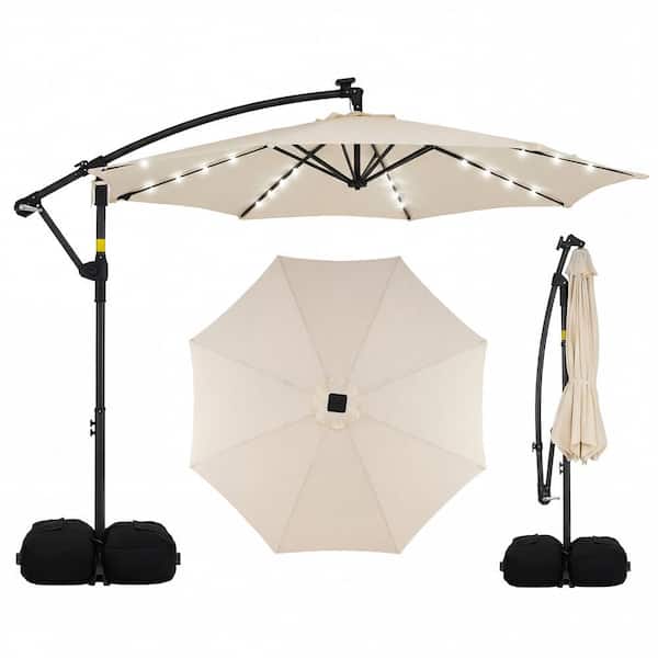 aluminum tube dimensions for patio umbrella PURPLE LEAF Square Semi-Auto Outdoor Patio Umbrella Aluminium Market  Umbrella Table Sun Umbrella - Overstock