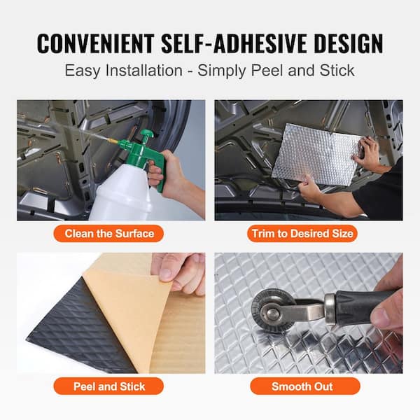 Rockville Rockmat RM36-S – 36 Sq Ft Butyl Rubber Sound Deadening Kit – Car Audio Noise Reduction 1 thumbnail image