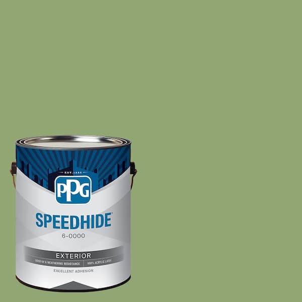 SPEEDHIDE 1 gal. PPG1120-6 Luscious Lime Satin Exterior Paint