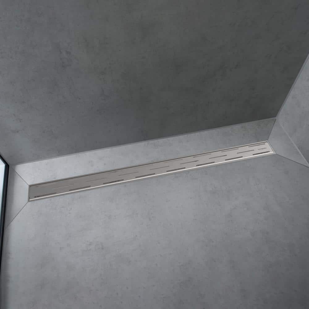 Brushed Stainless Steel 47 1/4" Linear Shower Drain