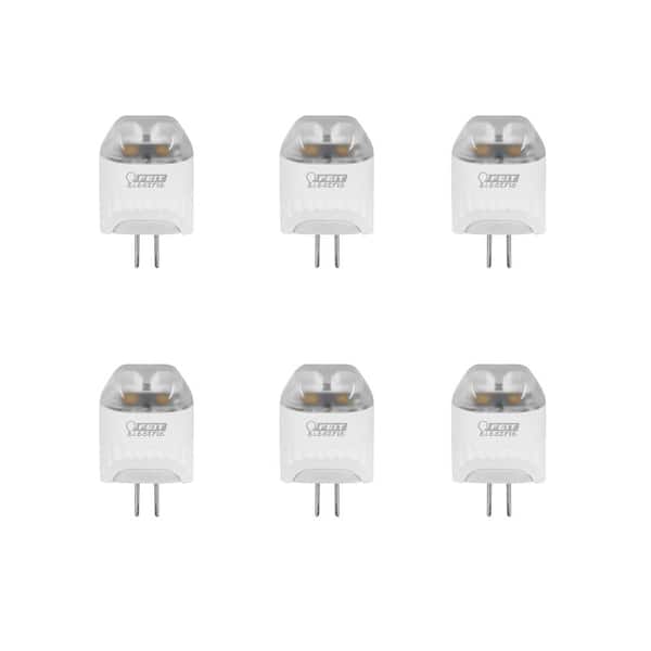 20-Watt Equivalent G4 Bi-Pin Base 12-Volt Landscape Garden LED Light Bulb,  Bright White (3000K) (6-Pack)