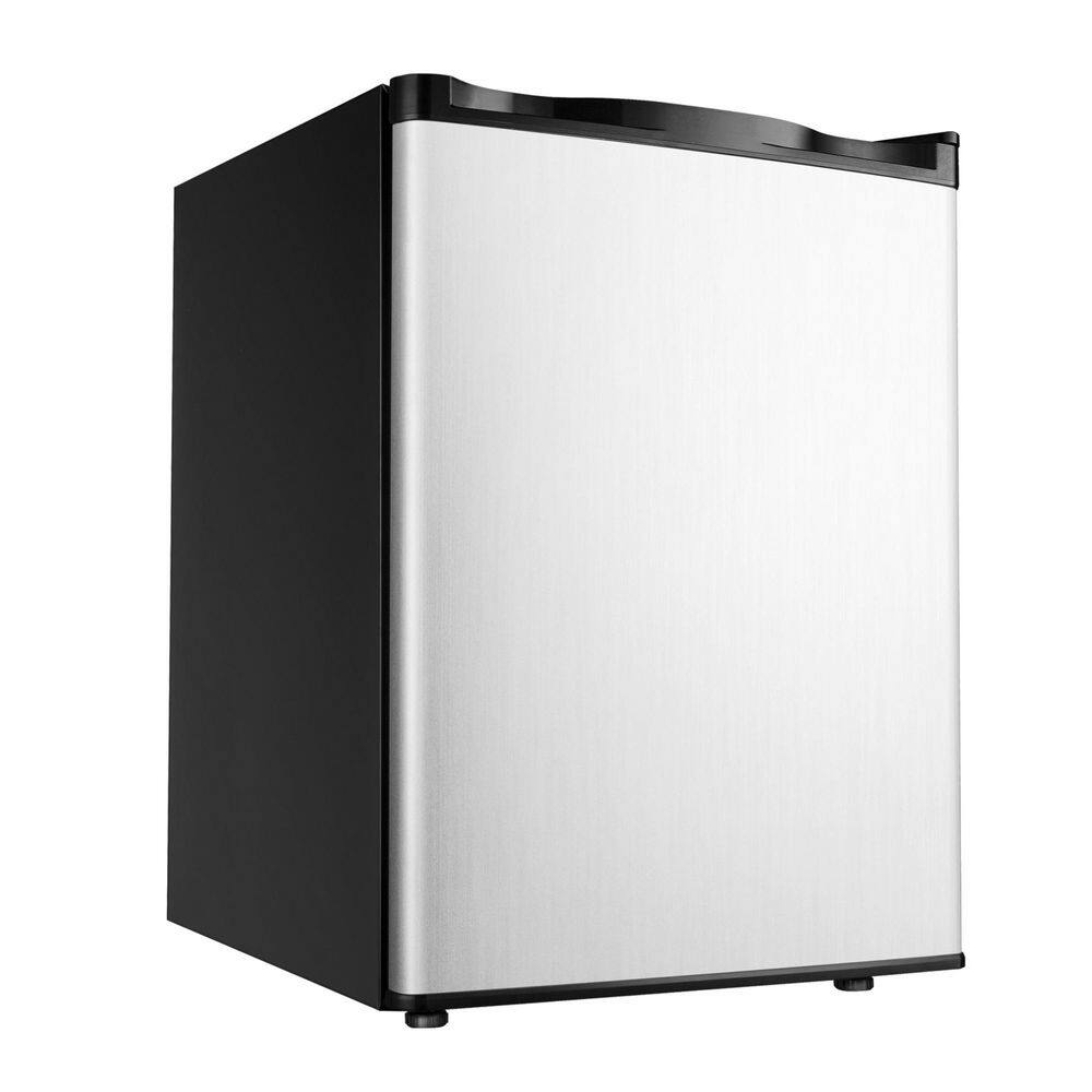 2.1 cu. ft. Upright Freezer with Reversible Stainless Steel Door and Removable Shelves for Home/Dorms/Office in Silver