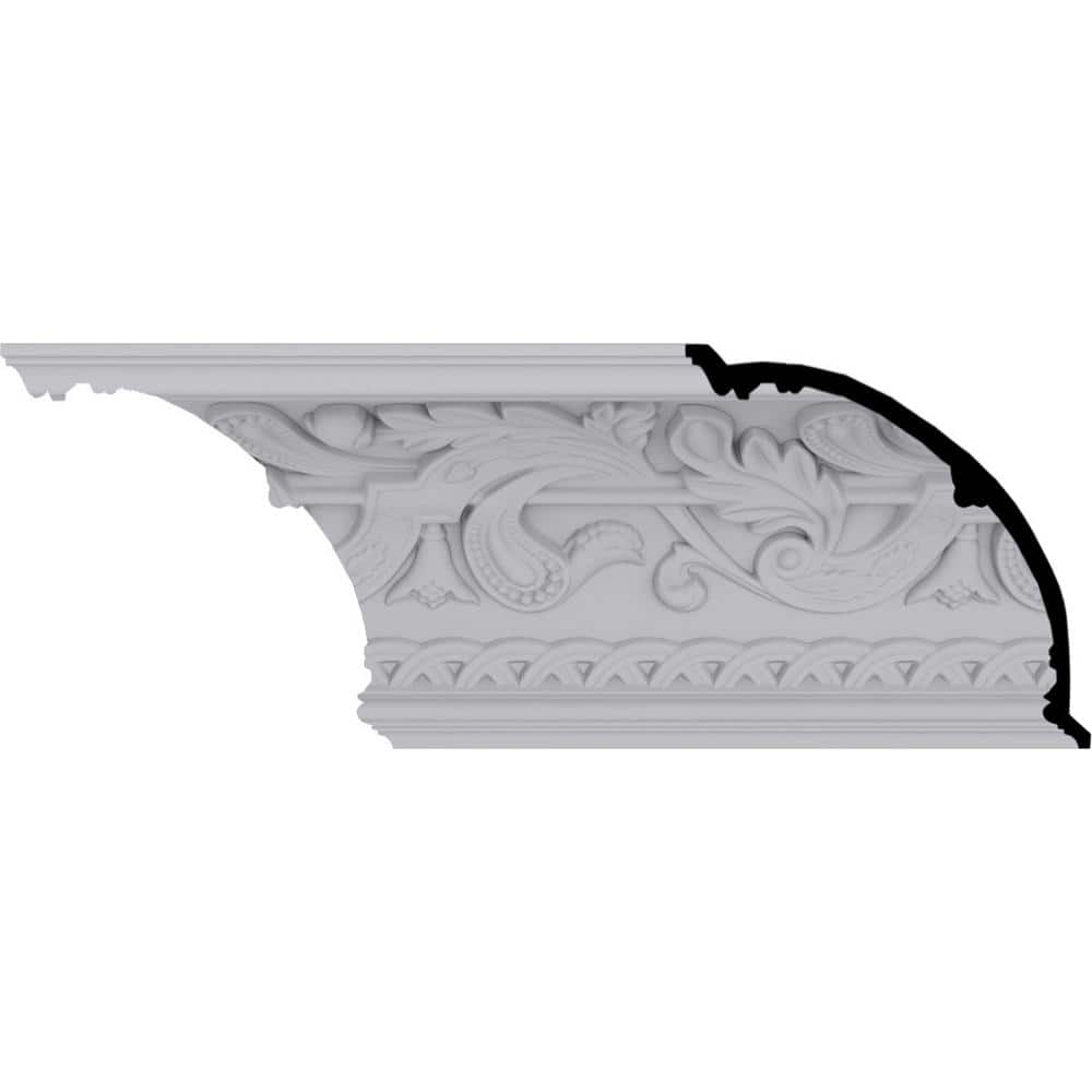 Kinsley White Polyurethane Crown Moulding 94.5" Length
