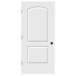 36 in. x 80 in. Continental Primed Right-Hand Smooth Solid Core Molded Composite MDF Single Prehung Interior Door