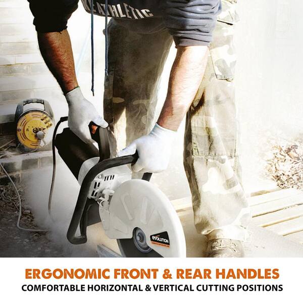 Evolution Power Tools - 15 Amp 12 in. Corded Portable Concrete Saw