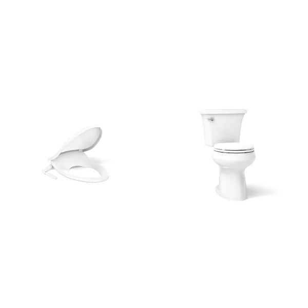 Purewash M250 White Non-Electric Bidet Seat for Elongated Toilets and Highline Arc 12 in. Toilet with Soft Close Seat