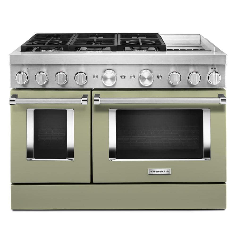 KitchenAid Dual Fuel Range (KFDC558JAV) - Avocado Cream