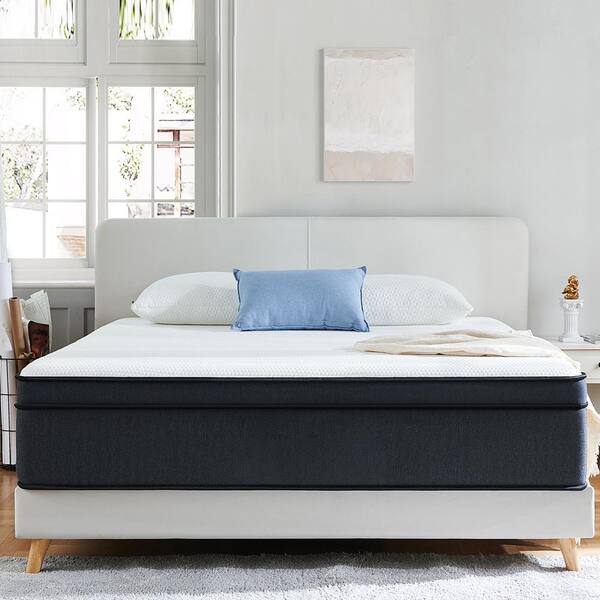 Ofanext Full Medium Innerspring Mattress Hybrid Pocket Spring 12 in. Bed-in-a-Box Mattress