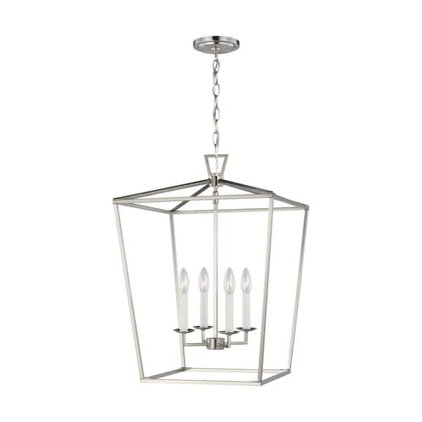 Dianna 4-Light Brushed Nickel Medium Hanging Pendant