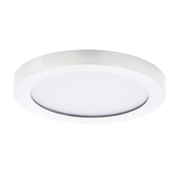 Chip 5.25 in. 12-Watt RD LED Flush Mount