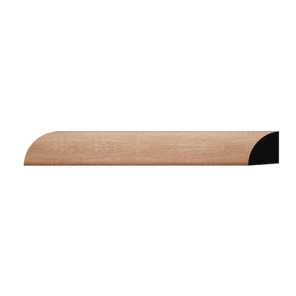 WM103 1.06 in. D x 1.06 in. W x 6 in. L Wood (Sapele) Quarter Round Sample