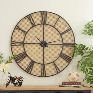 Brown Metal Traditional Wall Clock