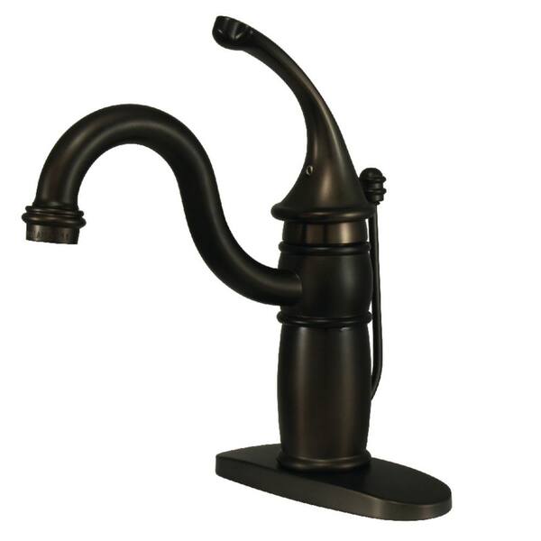 Kingston Brass Georgian Single Hole Single-Handle Bathroom Faucet in Oil Rubbed Bronze