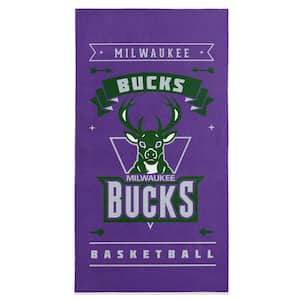NBA Hardwood Classics Bucks Printed Beach Towel- Cotton/Polyester Blend Pool Towel