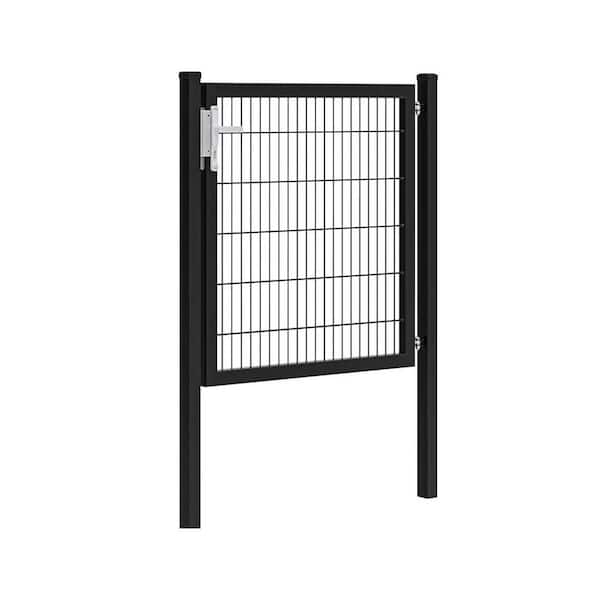 TARTER Classic 4 ft. x 4 ft. Black Steel Residential Fence Gate