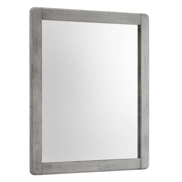 Georgia Wood Mirror in Gray