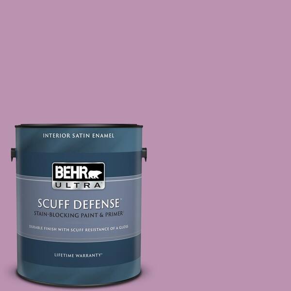 BEHR ULTRA 1 gal. Home Decorators Collection #HDC-MD-10 Blooming Lilac Extra Durable Satin Enamel Interior Paint & Primer