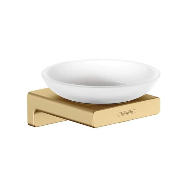 AddStoris Deck Mount Soap Dish in Brushed Gold Optic