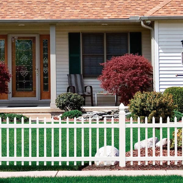 3 ft. H x 8 ft. W White Vinyl Chelsea Fence Panel