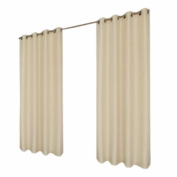 Waterproof Outdoor Curtains 54W x 84L Inch Thick Privacy Weatherproof Grommet for Patio Porch Pergola Cream