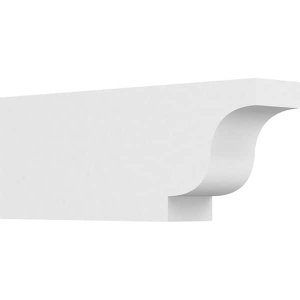 Ekena Millwork 3 in. x 6 in. x 16 in. Standard Newport Architectural Grade PVC Rafter Tail Brace