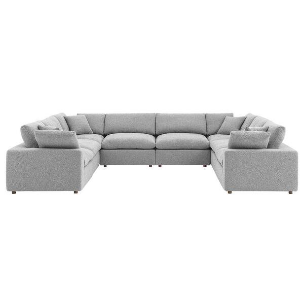 MODWAY Commix 159 in. W Square Arm Down Filled Overstuffed