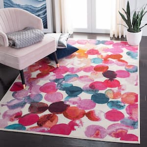 Lillian Rose/Light Blue 8 ft. x 10 ft. Abstract Gradient Area Rug
