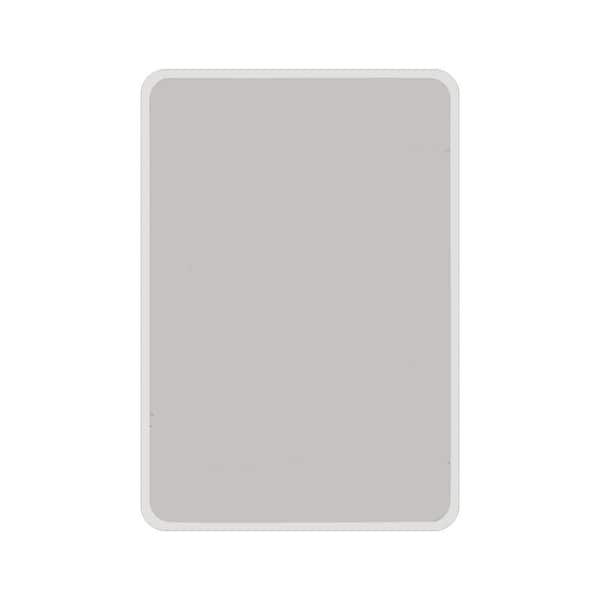 24 in. W x 32 in. H Rectangular Aluminium Surface Mount Medicine Cabinet with Mirror in White