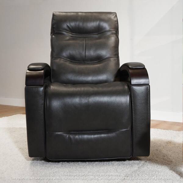 Alpha real leather swivel recliner sale