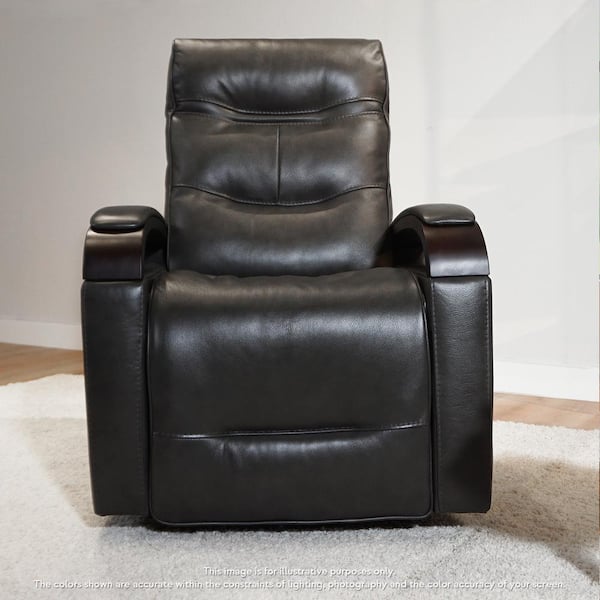 Alpha real leather swivel recliner hotsell