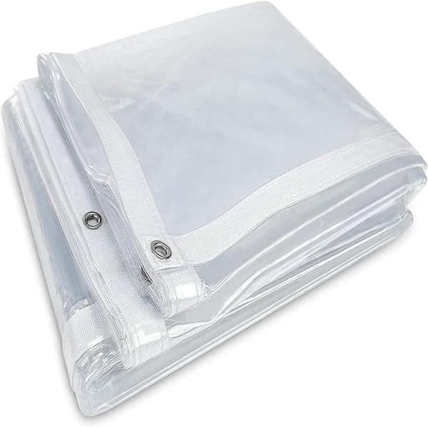 Agfabric Clear Tarps Heavy 4 ft. x 6 ft., Transparent Waterproof ...