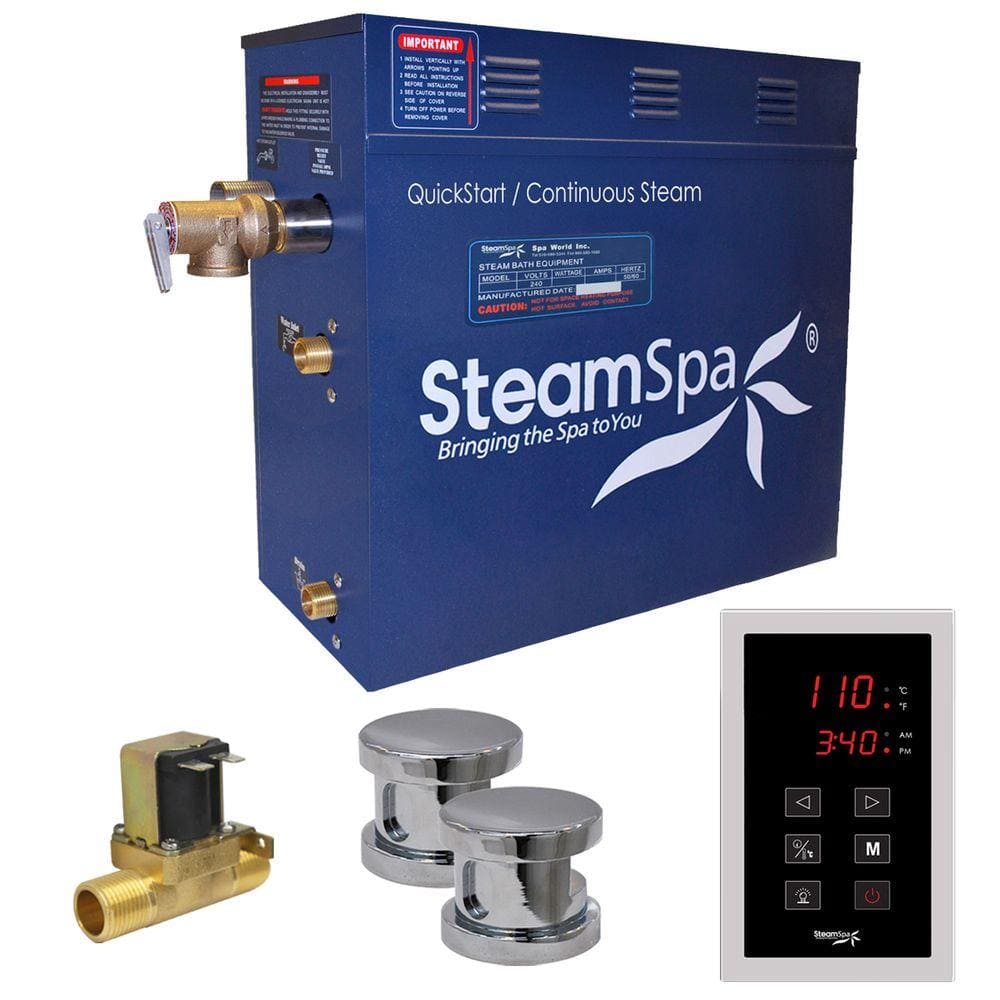 Oasis Series 12kW Steam Bath Generator with Continuous Steam Plus Quick Start Tech and Auto Drain in Polished Chrome price history on PriceWatchPro