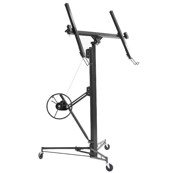 11 ft. Drywall Lift Panel, Drywall Panel Hoist Jack Lifter, Black
