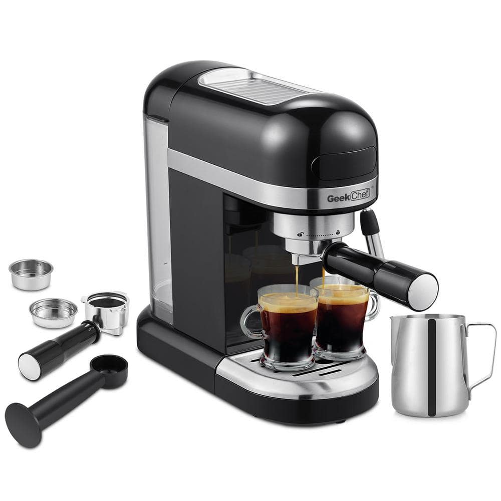 Chefman 1.8L Barista Pro Espresso Machine, Stainless Steel