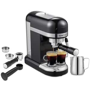 sincreative 1- Cup Red Single Serve Coffee Maker Cappuccino Machine with  Milk Frother KCM207RD - The Home Depot
