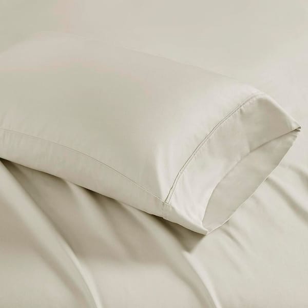 1500 Thread Count Ivory Cotton Blend Standard Pillowcase (Set of 2)