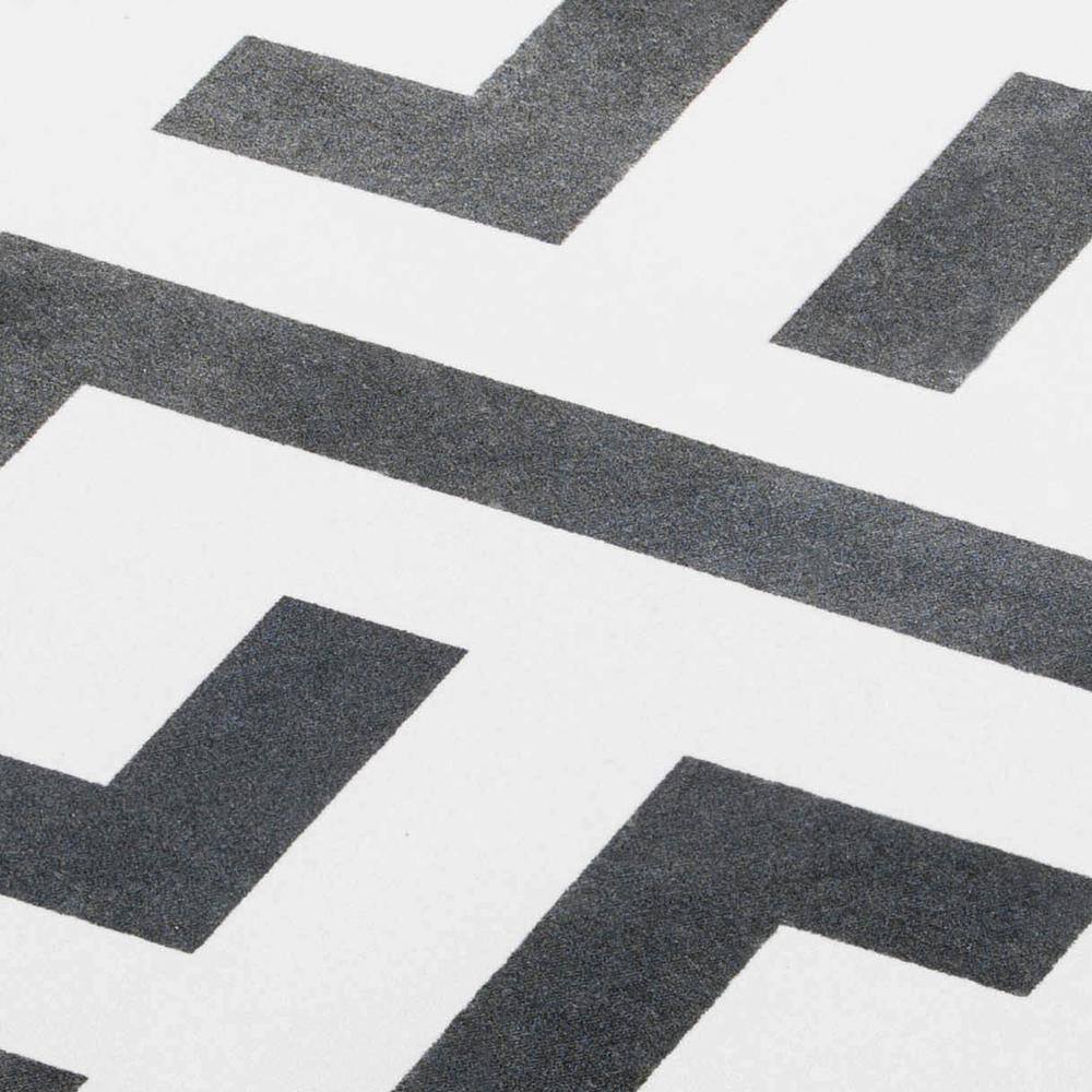 Janian Black and White Porcelain Mosaic Tile Sample