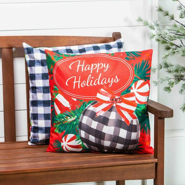 Evergreen Enterprises Happy Holidays 18 in. x 18 in
