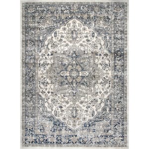 Merry - Grey Navy - Turkish Rugs in Las vegas