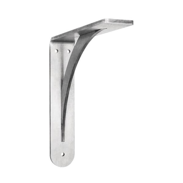 Federal Brace Brunswick 8 in. x 2 in. x 8 in. Stainless Steel Low Profile Countertop Bracket