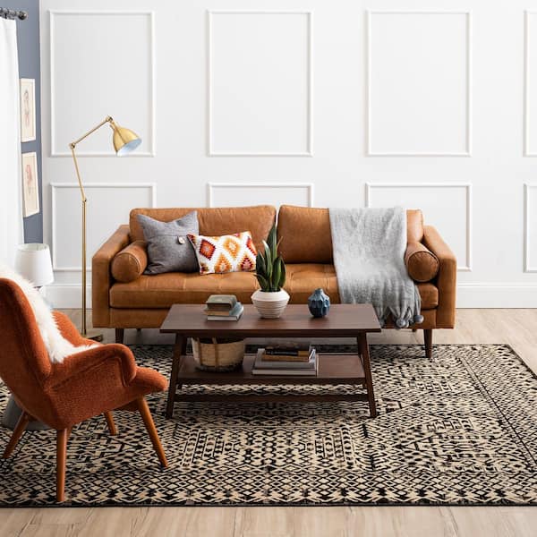Tiften Grey 4 ft. x 6 ft. Area Rug