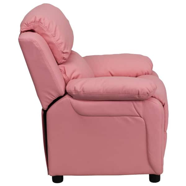 Flash Furniture Deluxe Padded Contemporary Pink Vinyl Kids