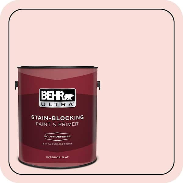 BEHR ULTRA 1 gal. #160C-1 Floral Linen Extra Durable Flat Interior Paint & Primer