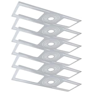 New Construction Mounting Plate, 2-3-3.75-4-5-6 in., Shallow Retrofit LED Downlight with J-Box Housing (6-Pack)