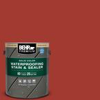 1 gal. #PPU2-16 Fire Cracker Solid Color Waterproofing Exterior Wood Stain and Sealer